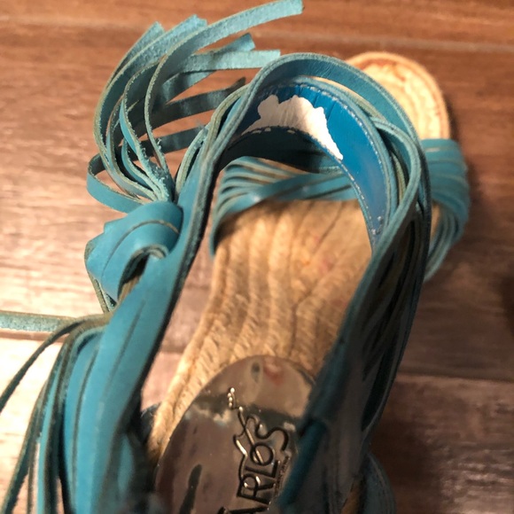 Carlos Santana Turquoise Platforms 7.0 - Picture 4 of 6